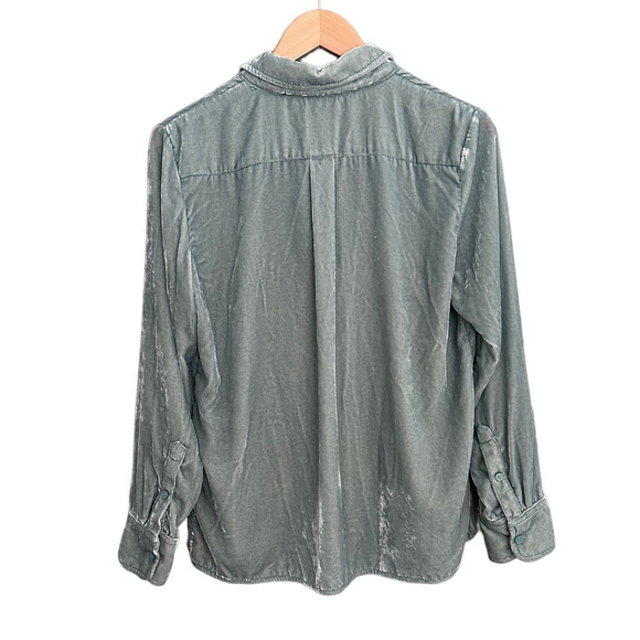 J. Crew Velvet Patch Pocket Popover shirt SMALL - Picture 4 of 7